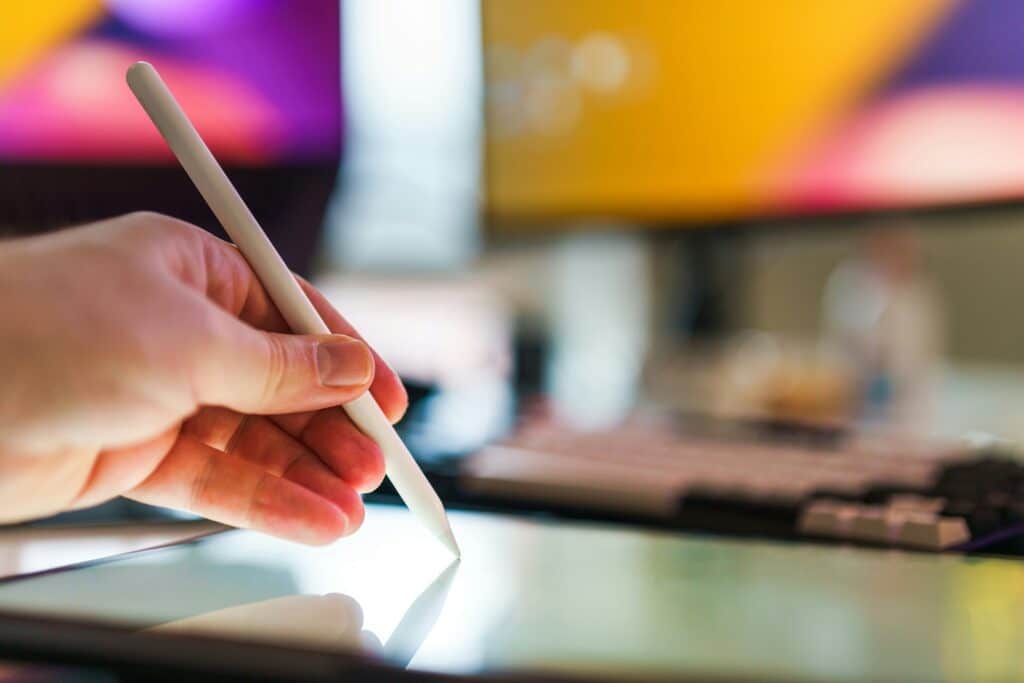 Signature électronique sur une tablette